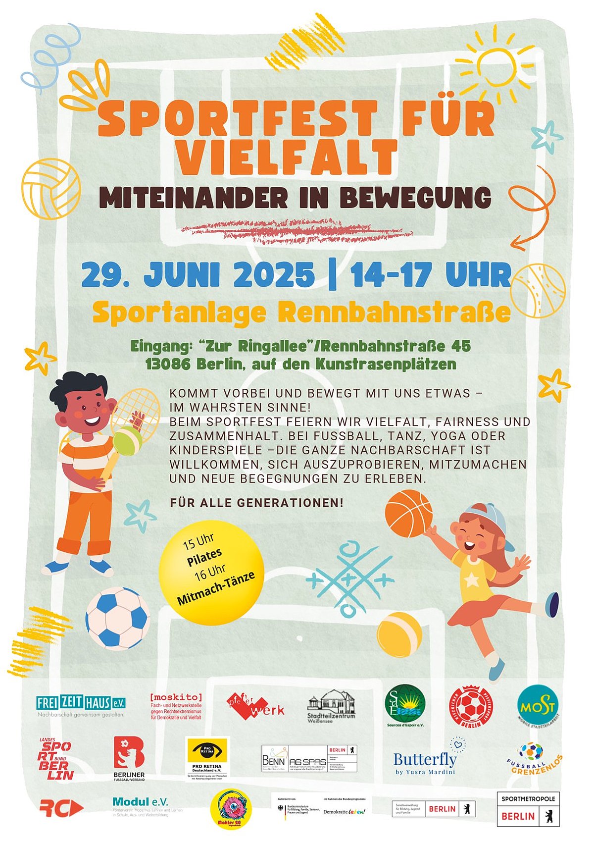 Sportfest für Vielfalt - Miteinander in Bewegung